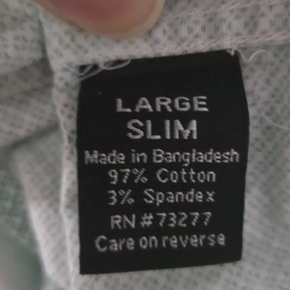 APT. 9 Green Print Short Sleeve Shirt - Picture 7 of 9